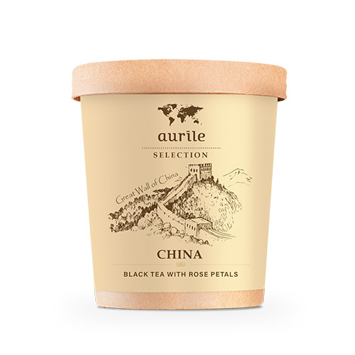China - Black tea with rose petals